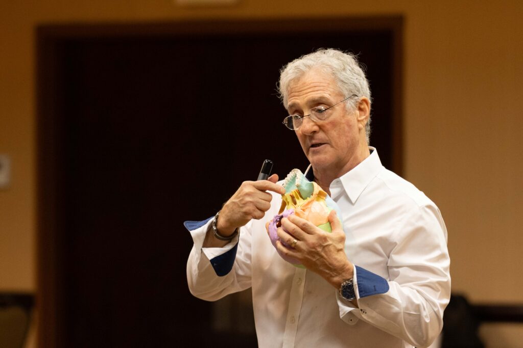 Dr. Martin Rosen Shows Temporomandibular Joint (TMJ) Dysfunction on Model Skull